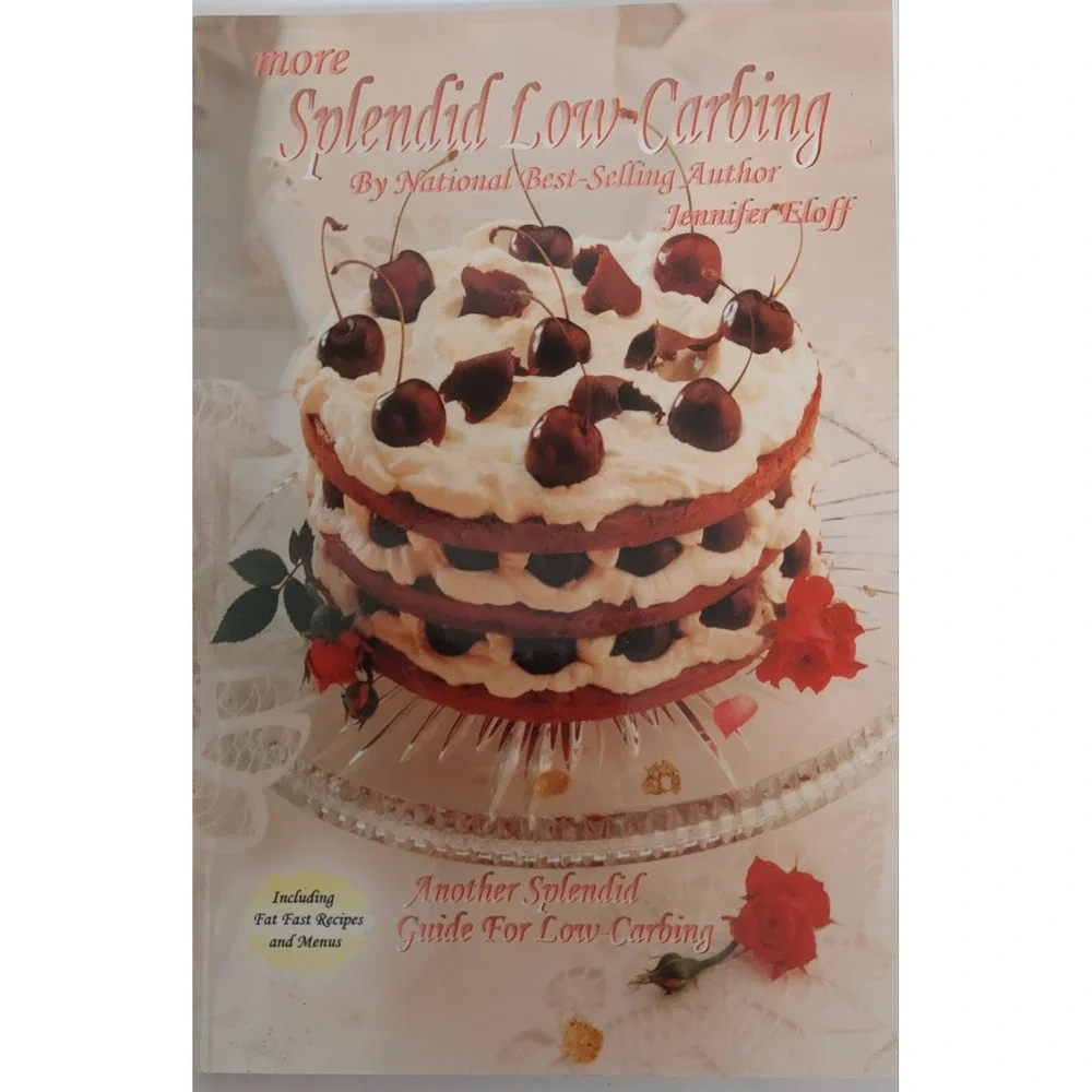 LOT of 3: Splendid low-carbing cookbooks By Jennifer Eloff